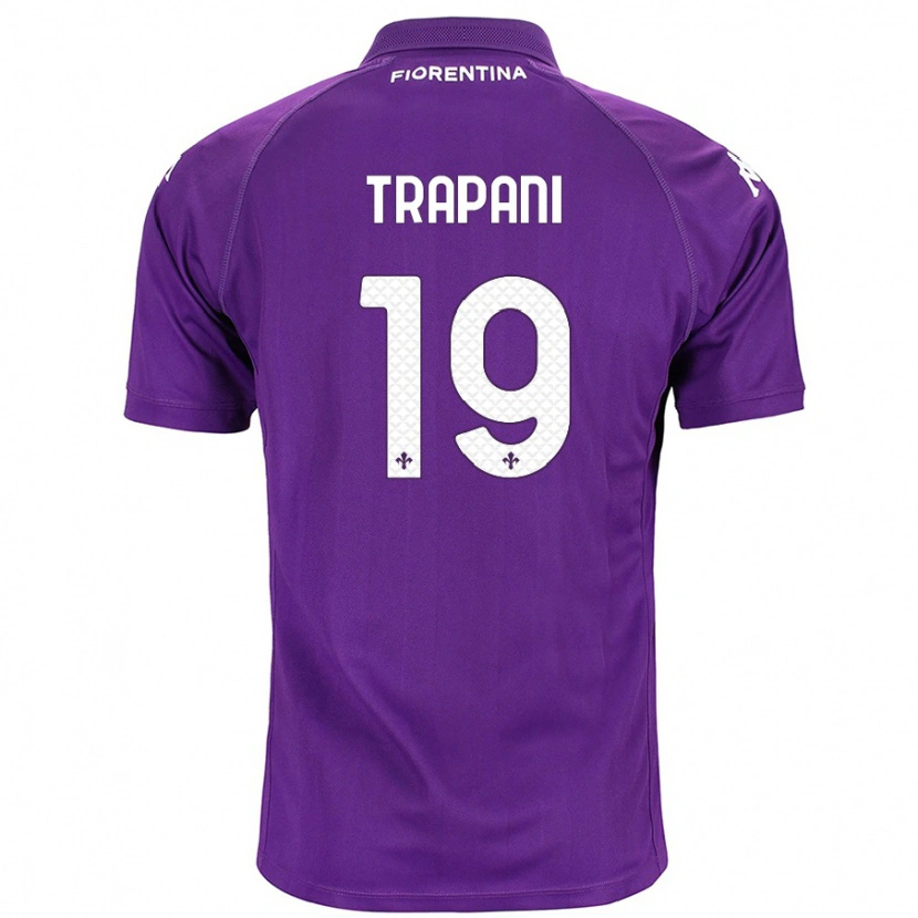 Danxen Kinder Niccolò Trapani #19 Violett Heimtrikot Trikot 2024/25 T-Shirt Schweiz