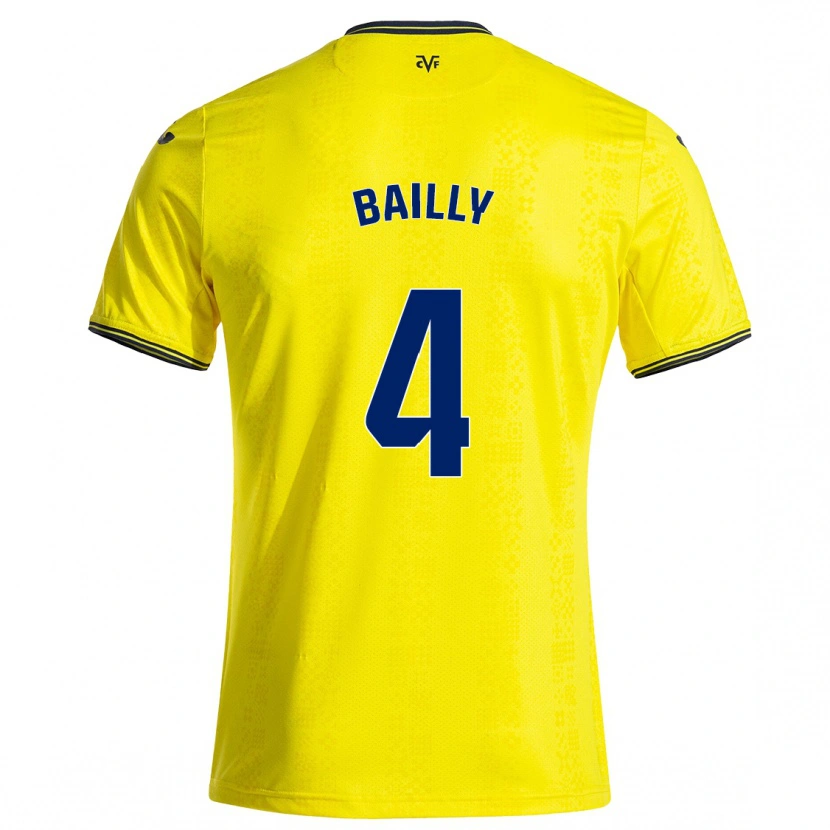 Danxen Kinder Eric Bailly #4 Gelb Schwarz Heimtrikot Trikot 2024/25 T-Shirt Schweiz