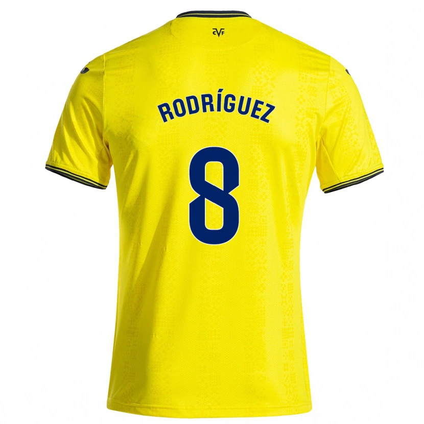 Danxen Kinder Unai Rodríguez #8 Gelb Schwarz Heimtrikot Trikot 2024/25 T-Shirt Schweiz