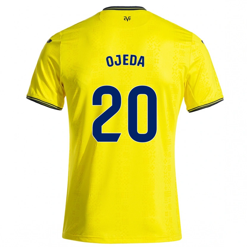 Danxen Kinder Thiago Ojeda #20 Gelb Schwarz Heimtrikot Trikot 2024/25 T-Shirt Schweiz