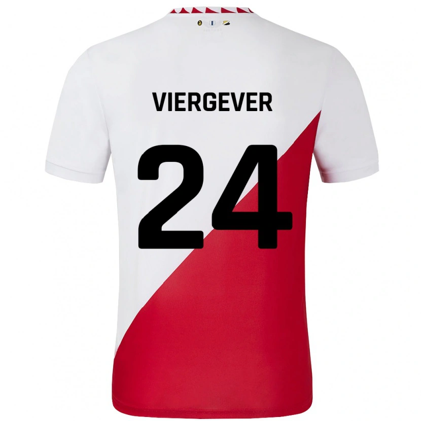 Danxen Kinder Nick Viergever #24 Weiß Rot Heimtrikot Trikot 2024/25 T-Shirt Schweiz