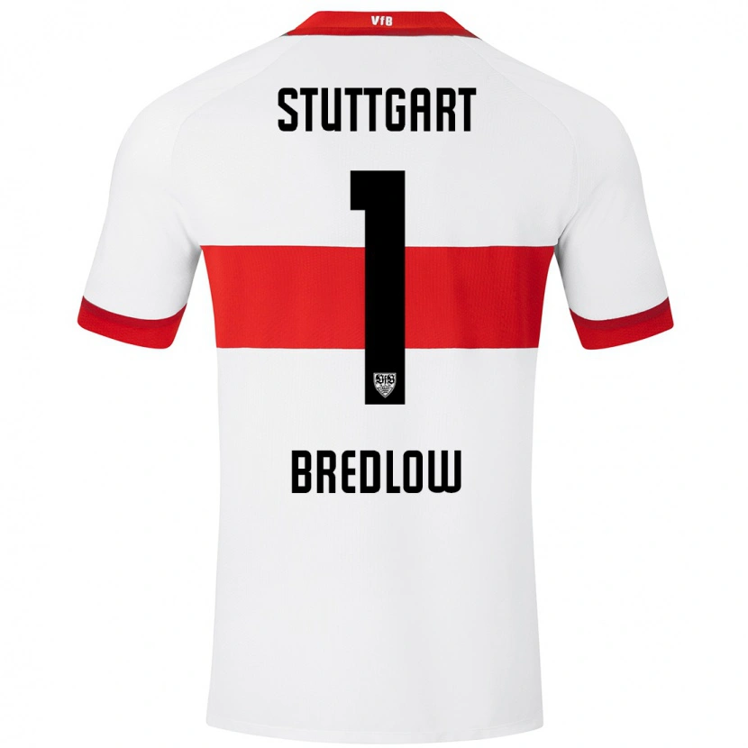 Danxen Kinder Fabian Bredlow #1 Weiß Rot Heimtrikot Trikot 2024/25 T-Shirt Schweiz