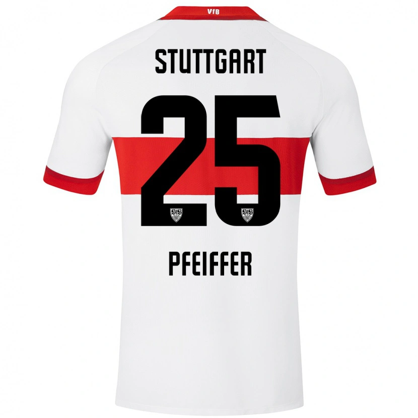 Danxen Kinder Luca Pfeiffer #25 Weiß Rot Heimtrikot Trikot 2024/25 T-Shirt Schweiz