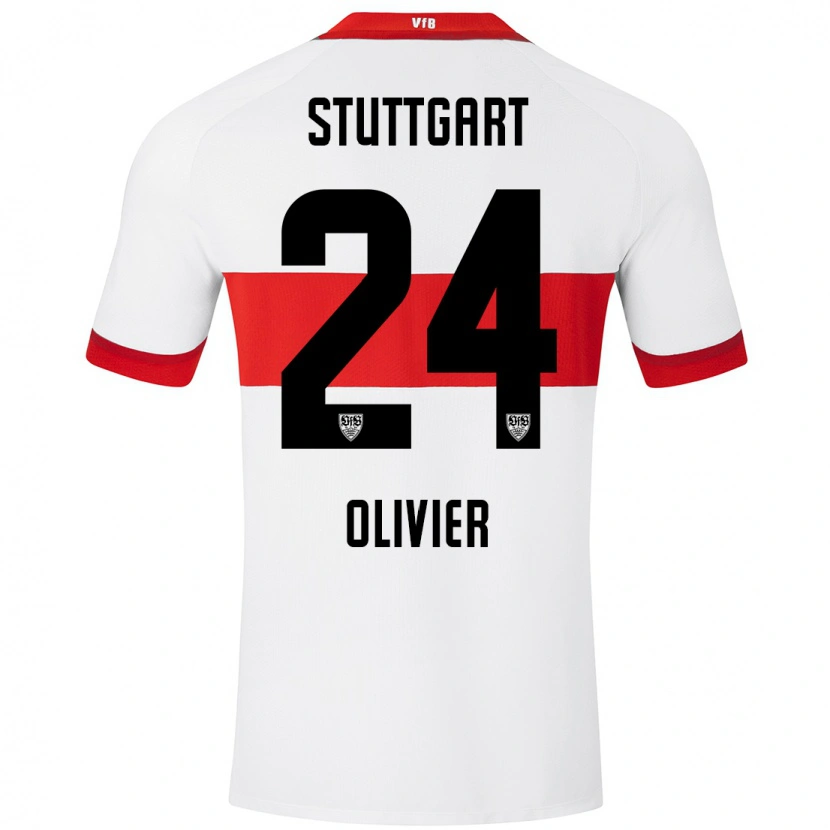 Danxen Kinder Christopher Olivier #24 Weiß Rot Heimtrikot Trikot 2024/25 T-Shirt Schweiz