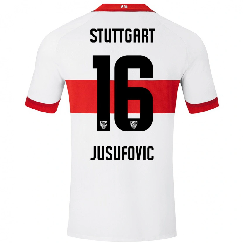 Danxen Kinder Farah Jusufović #16 Weiß Rot Heimtrikot Trikot 2024/25 T-Shirt Schweiz