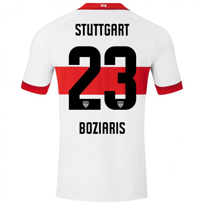 Danxen Kinder Giannis Boziaris #23 Weiß Rot Heimtrikot Trikot 2024/25 T-Shirt Schweiz