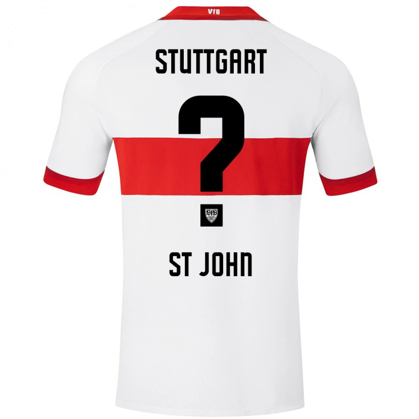 Danxen Kinder Rawley St. John #0 Weiß Rot Heimtrikot Trikot 2024/25 T-Shirt Schweiz