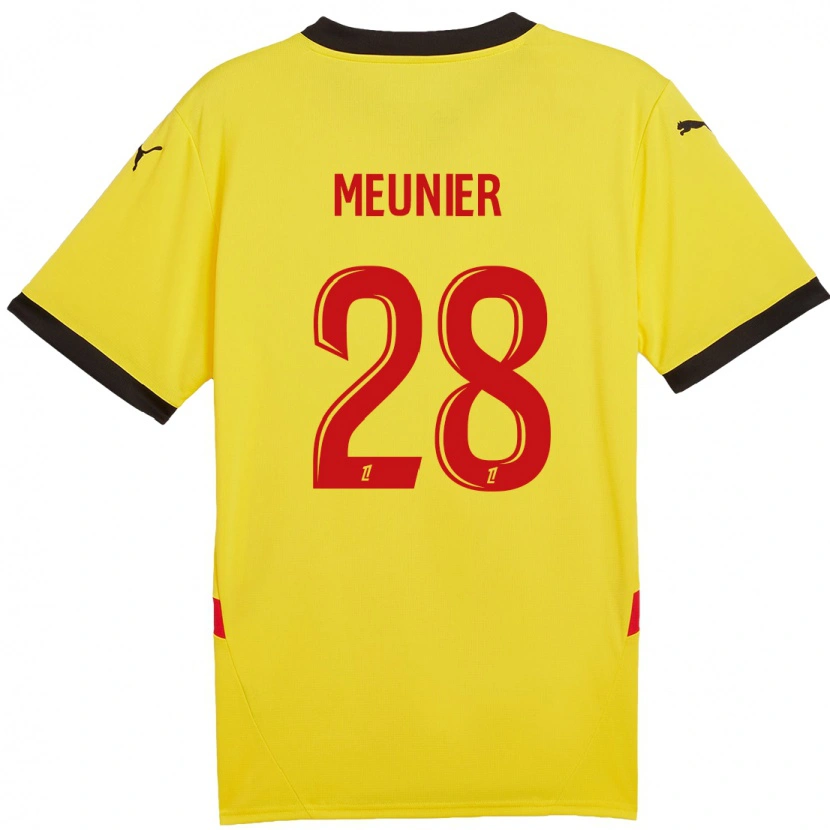 Danxen Kinder Jennifer Meunier #28 Gelb Rot Heimtrikot Trikot 2024/25 T-Shirt Schweiz