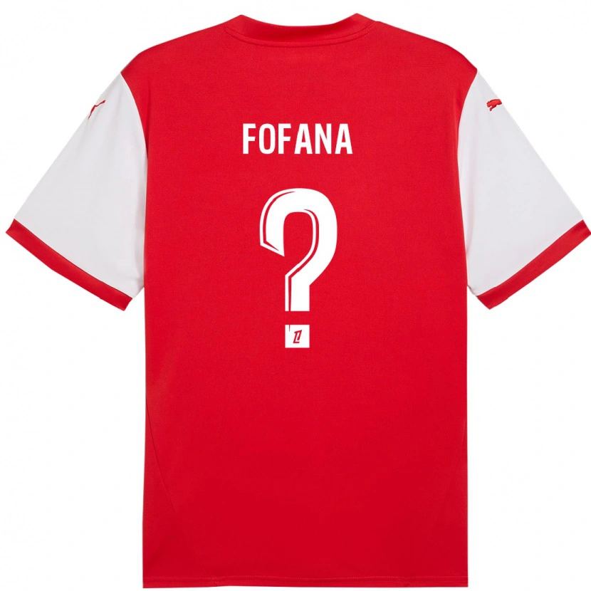 Danxen Kinder Yaya Fofana #0 Rot Weiß Heimtrikot Trikot 2024/25 T-Shirt Schweiz