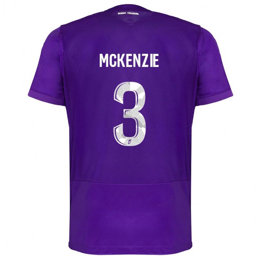Danxen Kinder Mark Mckenzie #3 Violett Weiß Heimtrikot Trikot 2024/25 T-Shirt Schweiz