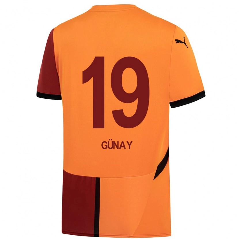 Danxen Kinder Günay Güvenç #19 Gelb Rot Heimtrikot Trikot 2024/25 T-Shirt Schweiz