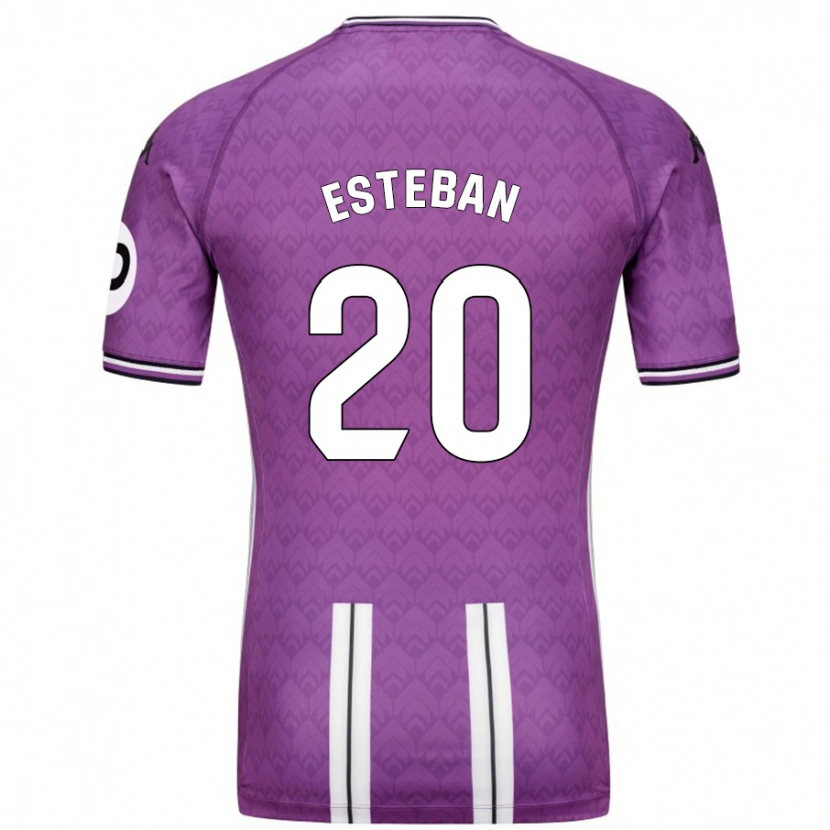 Danxen Kinder Sergio Esteban #20 Violett Weiß Heimtrikot Trikot 2024/25 T-Shirt Schweiz