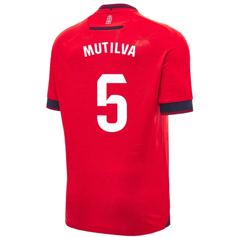 Danxen Kinder Christian Mutilva #5 Rot Weiß Heimtrikot Trikot 2024/25 T-Shirt Schweiz