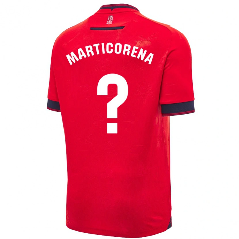 Danxen Kinder Ander Marticorena #0 Rot Weiß Heimtrikot Trikot 2024/25 T-Shirt Schweiz