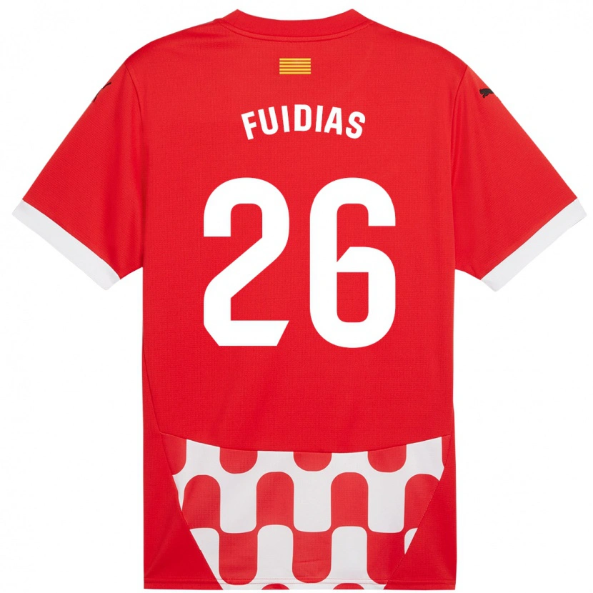 Danxen Kinder Toni Fuidias #26 Rot Weiß Heimtrikot Trikot 2024/25 T-Shirt Schweiz