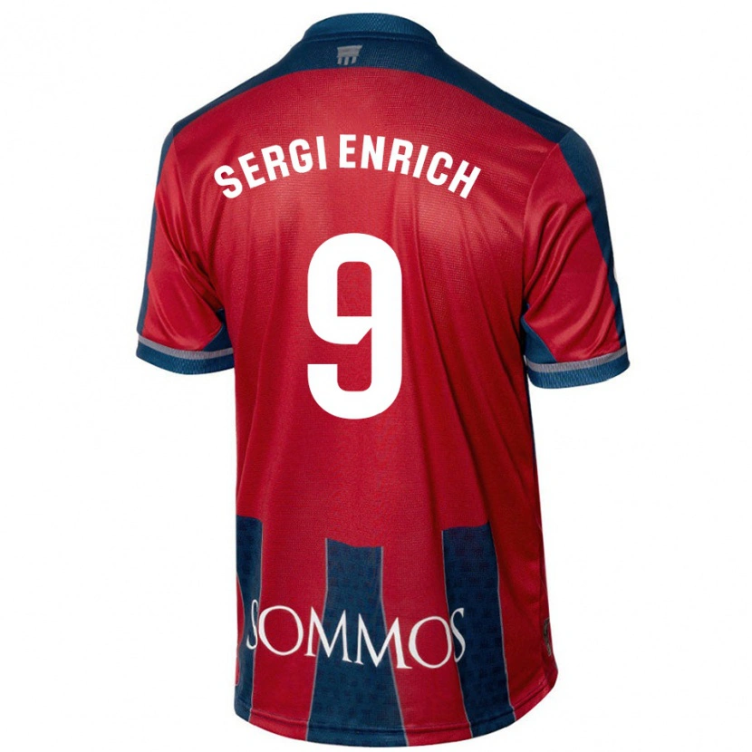 Danxen Kinder Sergi Enrich #9 Rot Blau Heimtrikot Trikot 2024/25 T-Shirt Schweiz