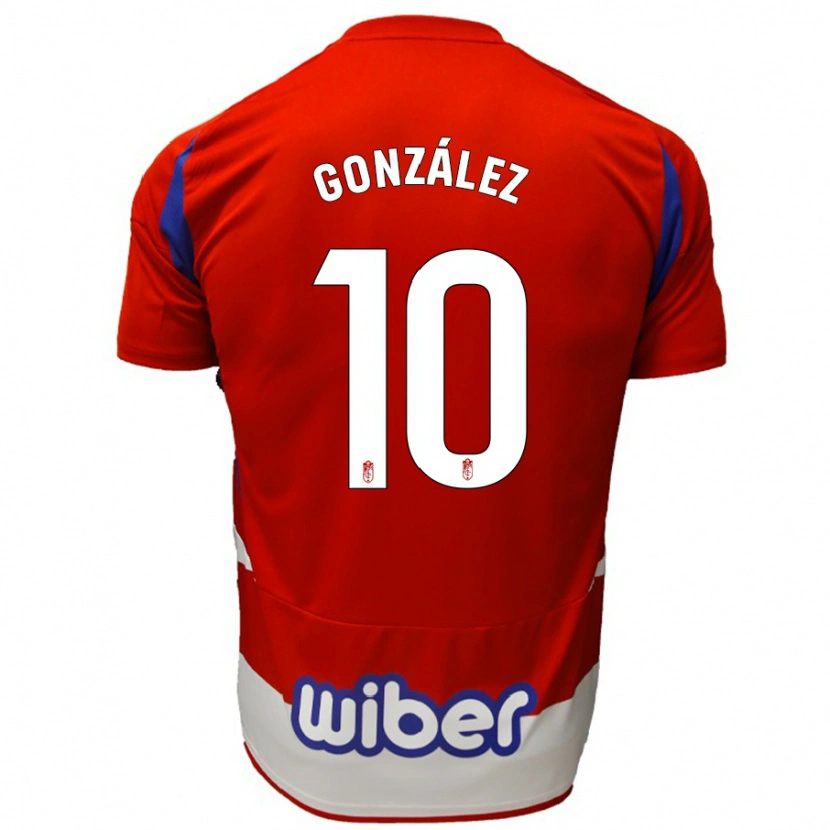 Danxen Kinder Mario González #10 Rot Weiß Blau Heimtrikot Trikot 2024/25 T-Shirt Schweiz