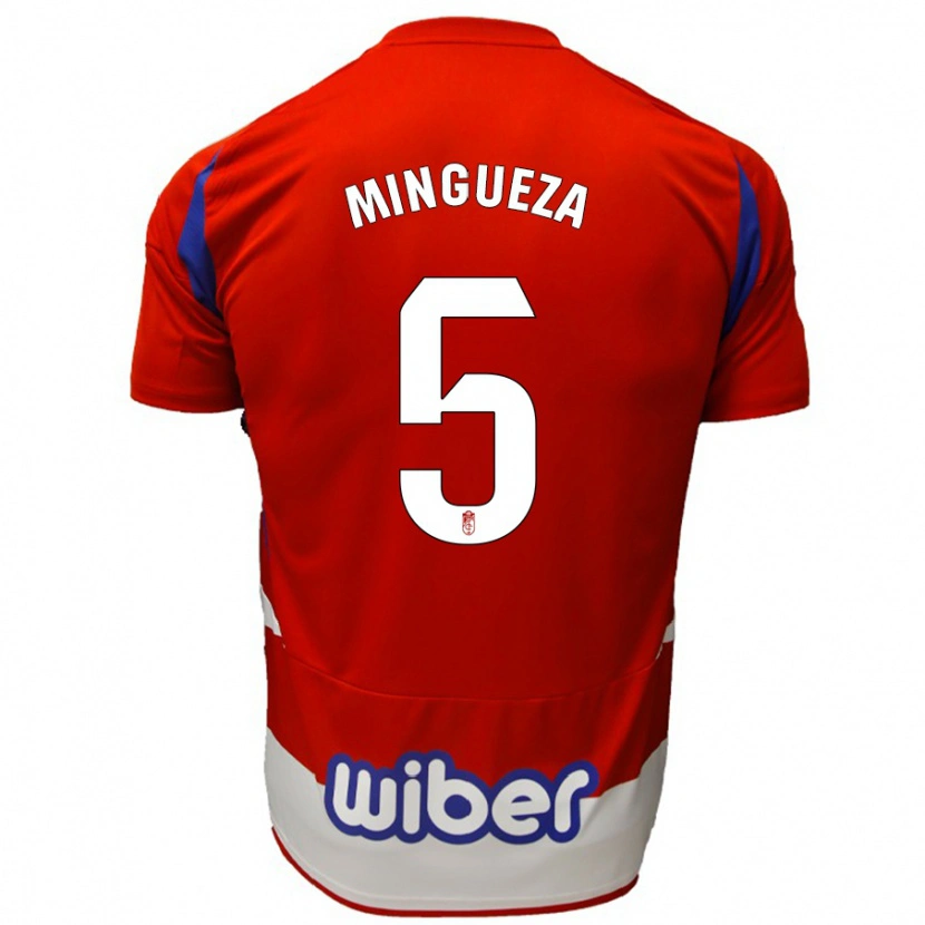 Danxen Kinder Ariadna Mingueza #5 Rot Weiß Blau Heimtrikot Trikot 2024/25 T-Shirt Schweiz