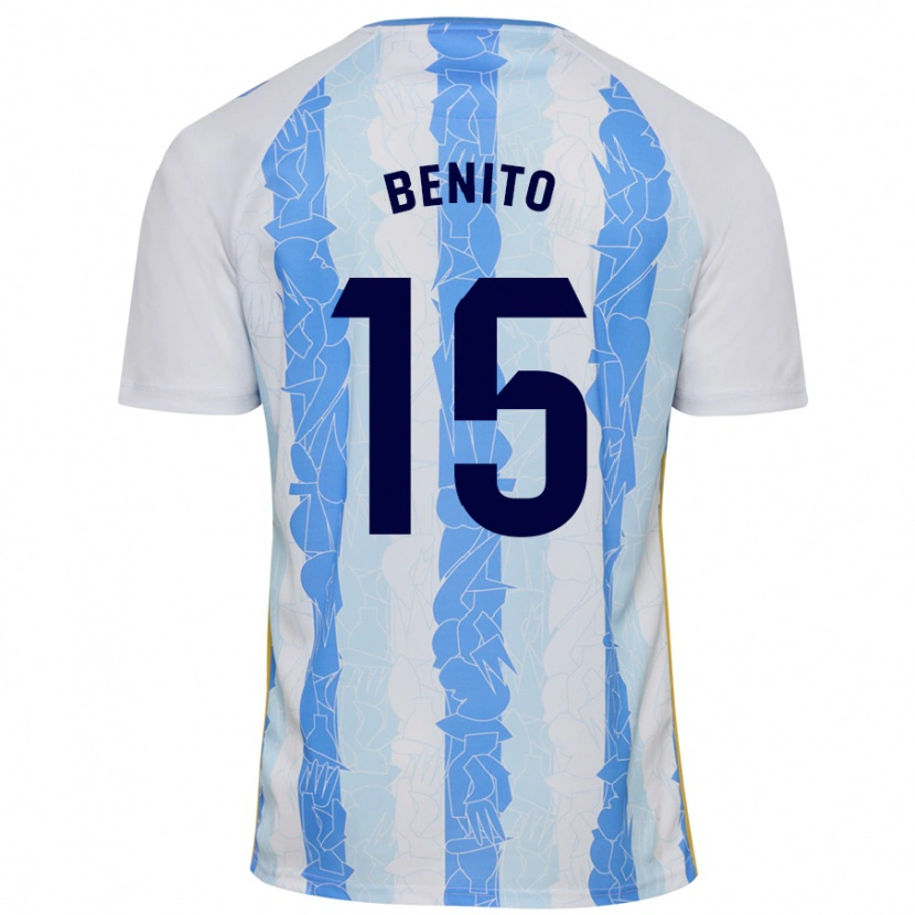 Danxen Kinder Iván Benito #15 Weiß Blau Heimtrikot Trikot 2024/25 T-Shirt Schweiz