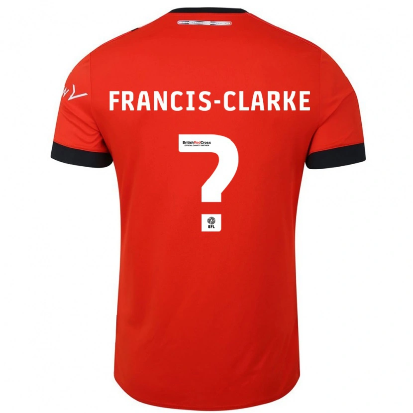 Danxen Kinder Aidan Francis-Clarke #0 Orange Schwarz Heimtrikot Trikot 2024/25 T-Shirt Schweiz