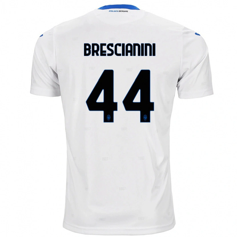 Danxen Kinder Marco Brescianini #44 Weiß Auswärtstrikot Trikot 2024/25 T-Shirt Schweiz
