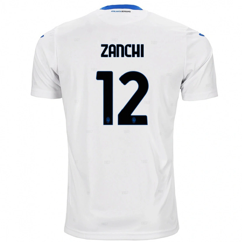 Danxen Kinder Edoardo Zanchi #12 Weiß Auswärtstrikot Trikot 2024/25 T-Shirt Schweiz