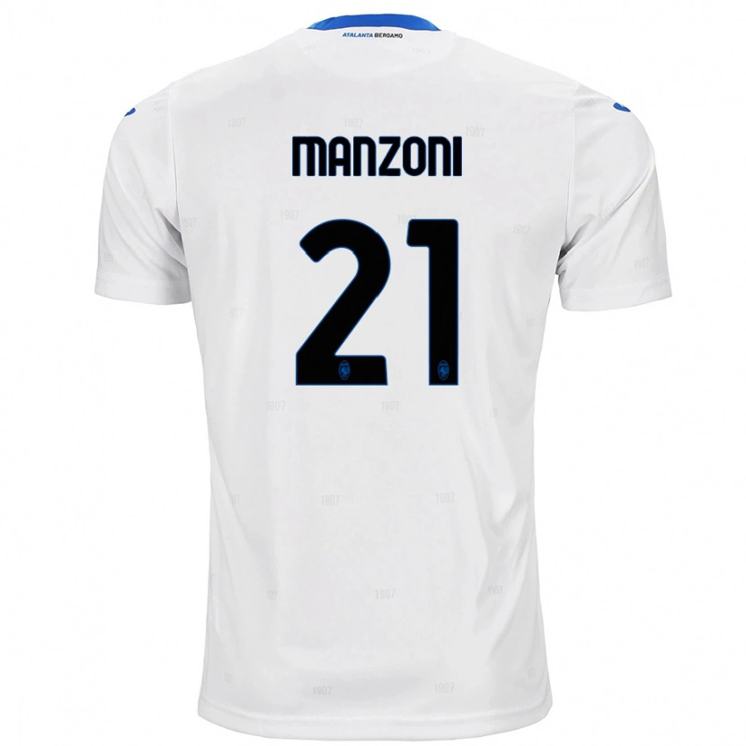 Danxen Kinder Alberto Manzoni #21 Weiß Auswärtstrikot Trikot 2024/25 T-Shirt Schweiz