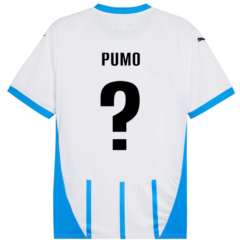Danxen Kinder Samuele Pumo #0 Weiß Blau Auswärtstrikot Trikot 2024/25 T-Shirt Schweiz