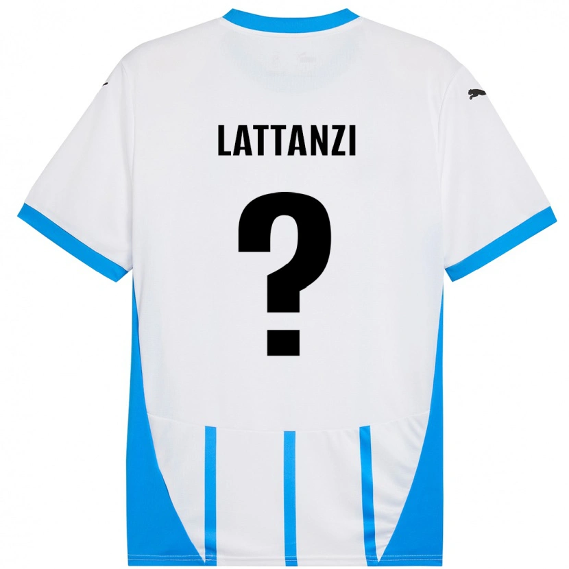 Danxen Kinder Luca Lattanzi #0 Weiß Blau Auswärtstrikot Trikot 2024/25 T-Shirt Schweiz