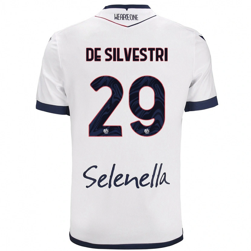 Danxen Kinder Lorenzo De Silvestri #29 Weiß Königsblau Auswärtstrikot Trikot 2024/25 T-Shirt Schweiz