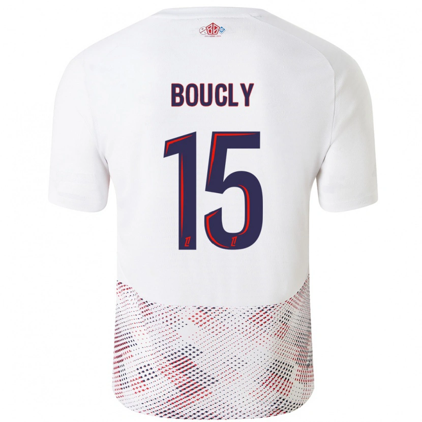 Danxen Kinder Maite Boucly #15 Weiß Königsblau Auswärtstrikot Trikot 2024/25 T-Shirt Schweiz