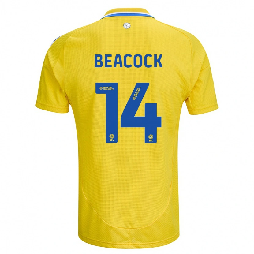 Danxen Kinder Molly Beacock #14 Gelb Blau Auswärtstrikot Trikot 2024/25 T-Shirt Schweiz