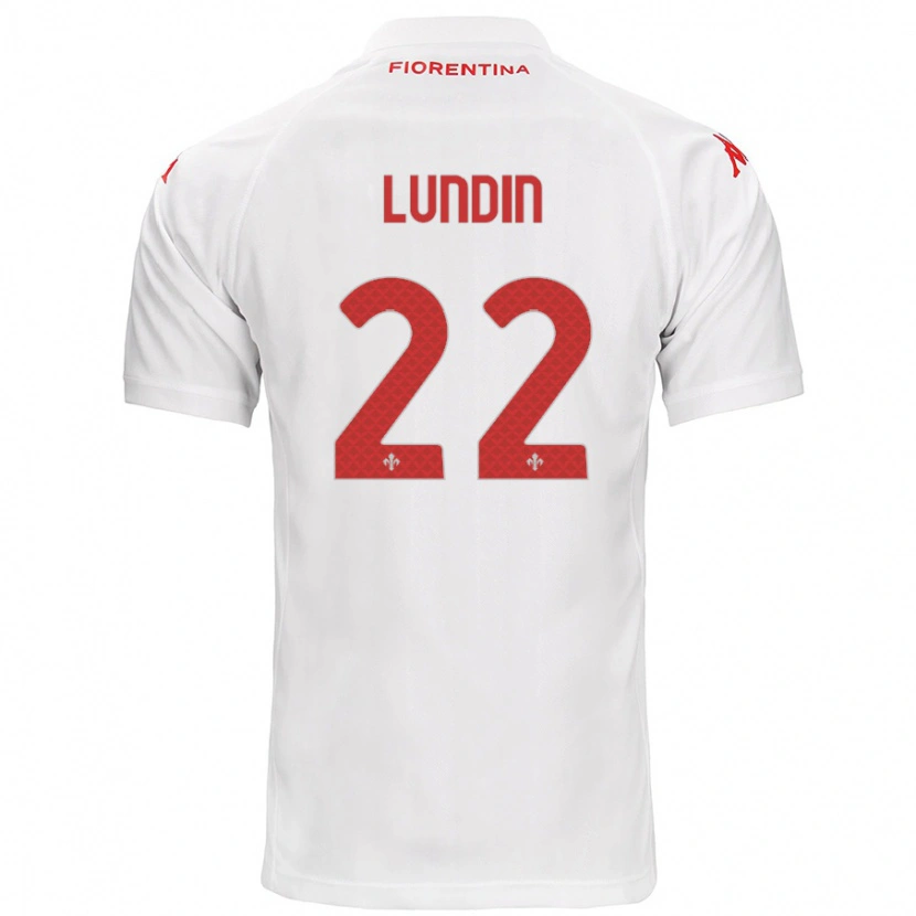 Danxen Kinder Karin Lundin #22 Weiß Auswärtstrikot Trikot 2024/25 T-Shirt Schweiz