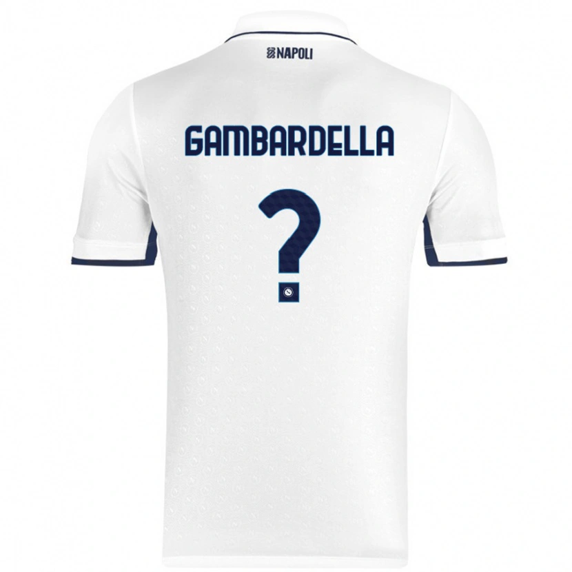 Danxen Kinder Vittorio Gambardella #0 Weiß Königsblau Auswärtstrikot Trikot 2024/25 T-Shirt Schweiz