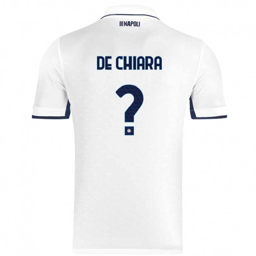 Danxen Kinder Emmanuele De Chiara #0 Weiß Königsblau Auswärtstrikot Trikot 2024/25 T-Shirt Schweiz