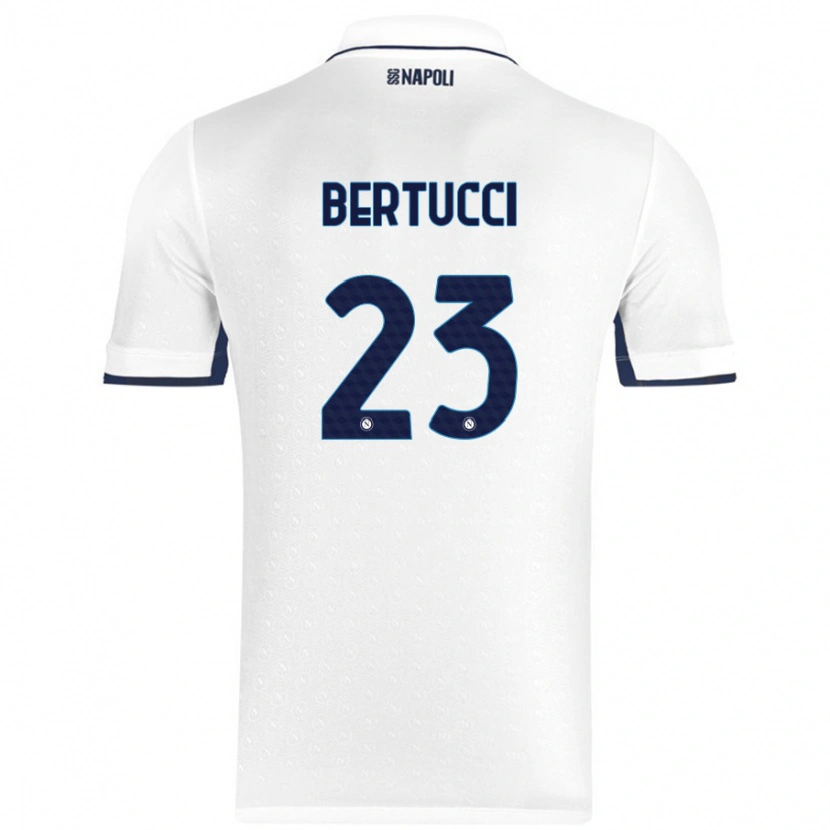 Danxen Kinder Sofia Bertucci #23 Weiß Königsblau Auswärtstrikot Trikot 2024/25 T-Shirt Schweiz