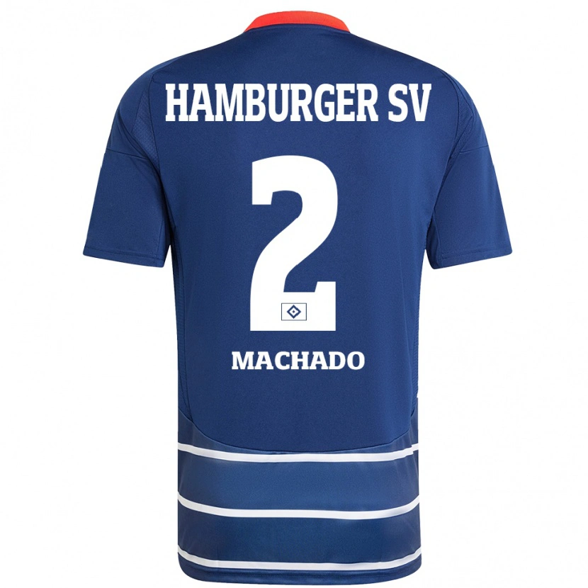 Danxen Kinder Kilian Machado #2 Dunkelblau Auswärtstrikot Trikot 2024/25 T-Shirt Schweiz