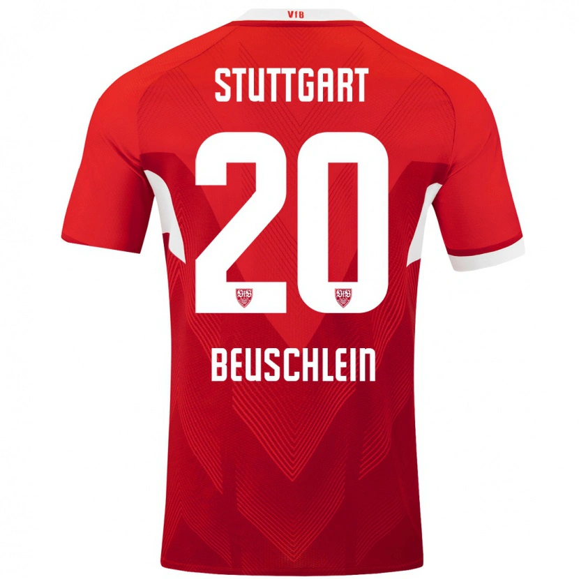 Danxen Kinder Jana Beuschlein #20 Rot Weiß Auswärtstrikot Trikot 2024/25 T-Shirt Schweiz