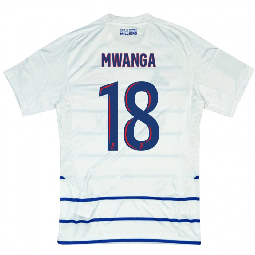 Danxen Kinder Junior Mwanga #18 Weiß Blau Auswärtstrikot Trikot 2024/25 T-Shirt Schweiz