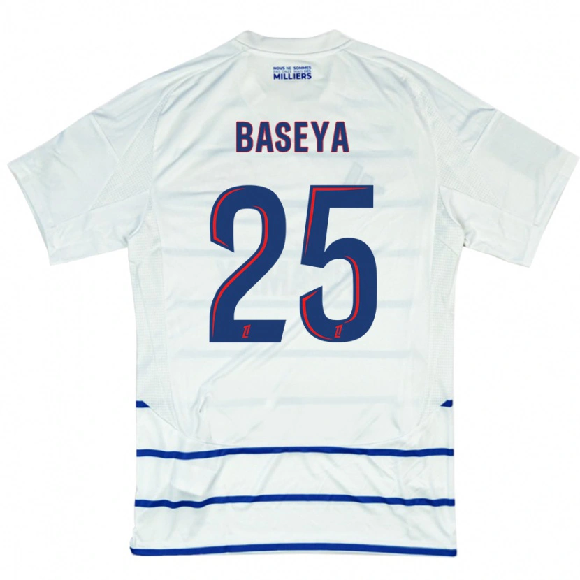 Danxen Kinder Steven Baseya #25 Weiß Blau Auswärtstrikot Trikot 2024/25 T-Shirt Schweiz