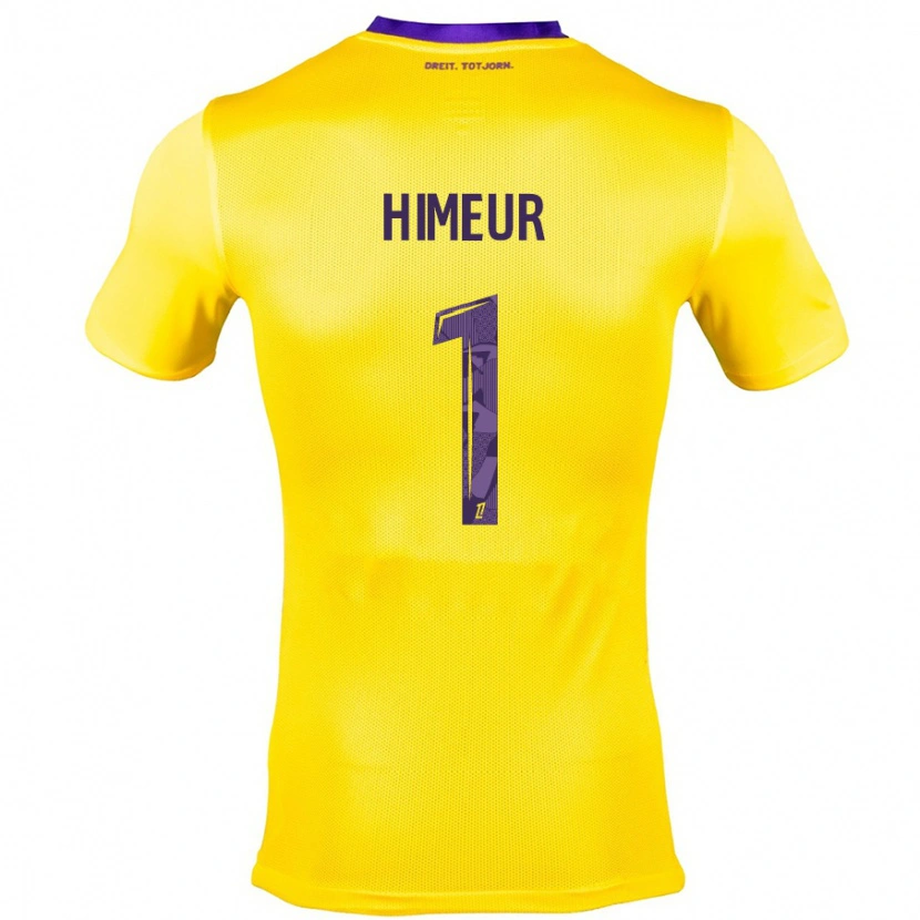 Danxen Kinder Thomas Himeur #1 Gelb Lila Auswärtstrikot Trikot 2024/25 T-Shirt Schweiz