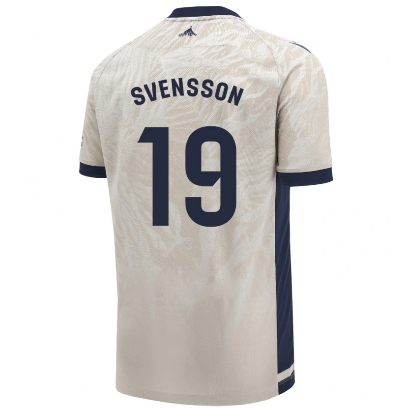 Danxen Kinder Max Svensson #19 Hellgrau Auswärtstrikot Trikot 2024/25 T-Shirt Schweiz