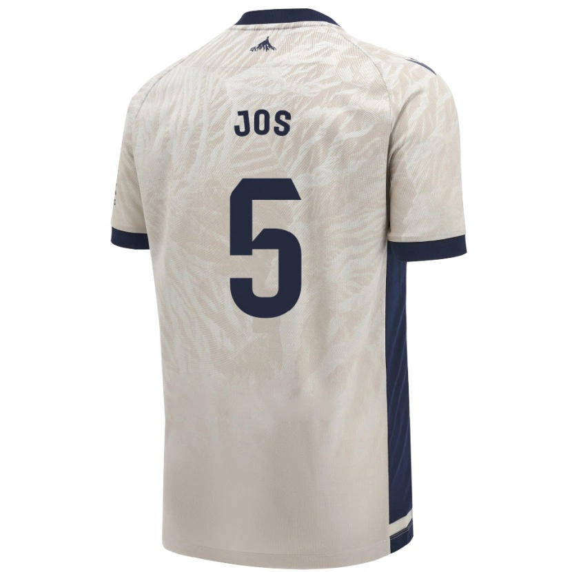 Danxen Kinder Josune Urdaniz Maurin #5 Hellgrau Auswärtstrikot Trikot 2024/25 T-Shirt Schweiz