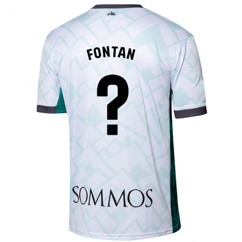Danxen Kinder Nico Fontán #0 Weiß Grün Auswärtstrikot Trikot 2024/25 T-Shirt Schweiz