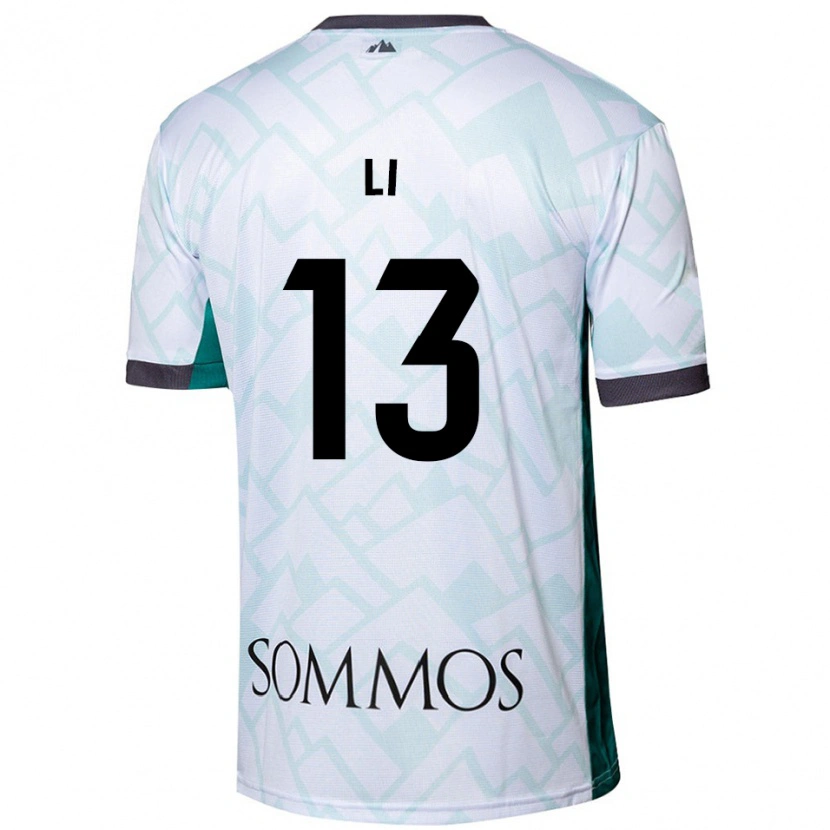 Danxen Kinder Changyi Li #13 Weiß Grün Auswärtstrikot Trikot 2024/25 T-Shirt Schweiz