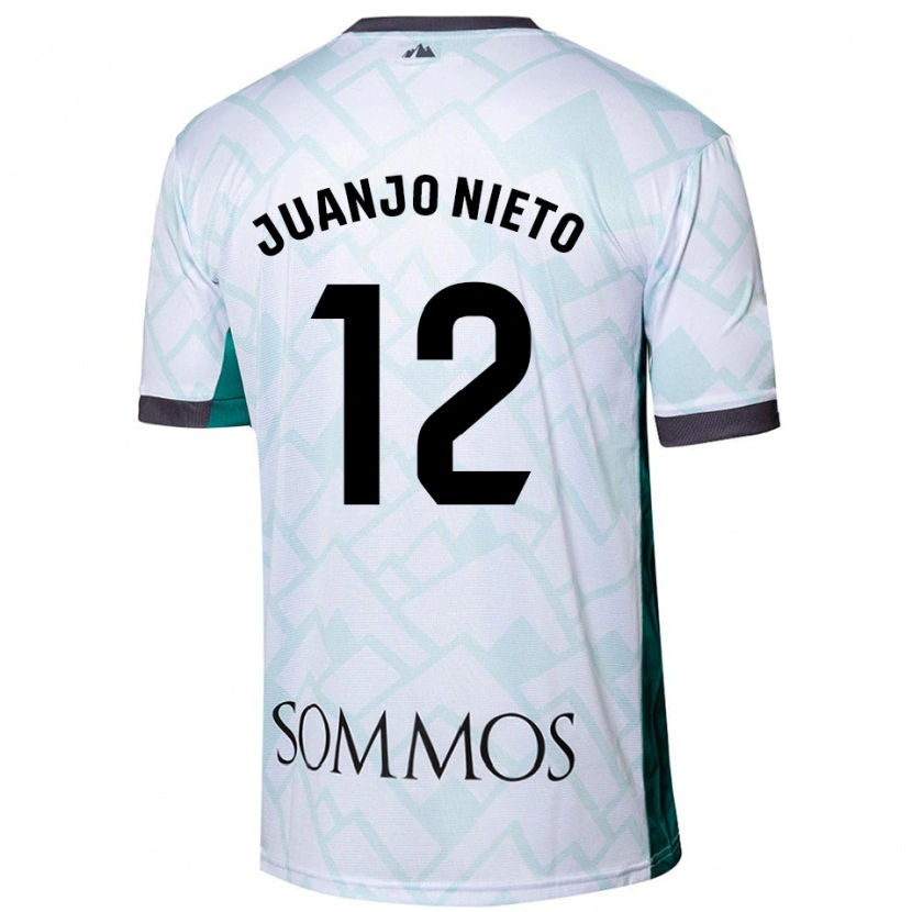 Danxen Kinder Juanjo Nieto #12 Weiß Grün Auswärtstrikot Trikot 2024/25 T-Shirt Schweiz