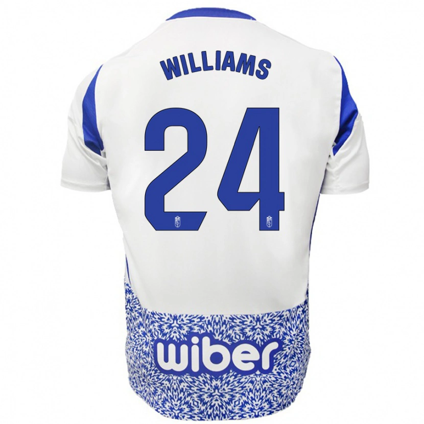 Danxen Kinder Loïc Williams #24 Weiß Blau Auswärtstrikot Trikot 2024/25 T-Shirt Schweiz