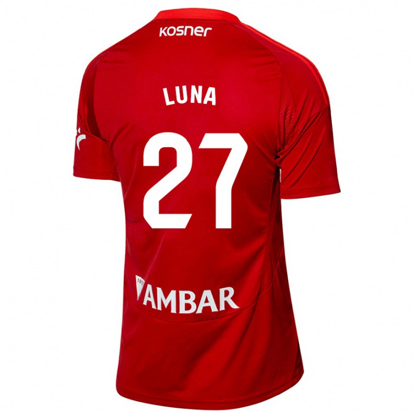 Danxen Kinder Marcos Luna #27 Weiß Blau Auswärtstrikot Trikot 2024/25 T-Shirt Schweiz