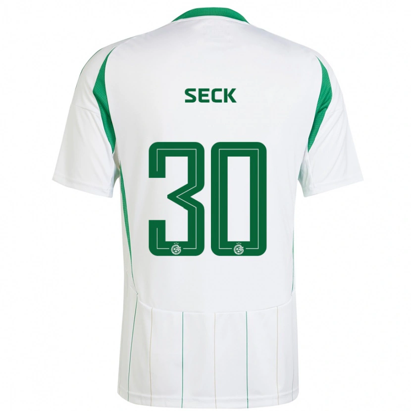 Danxen Kinder Abdoulaye Seck #30 Weiß Grün Auswärtstrikot Trikot 2024/25 T-Shirt Schweiz