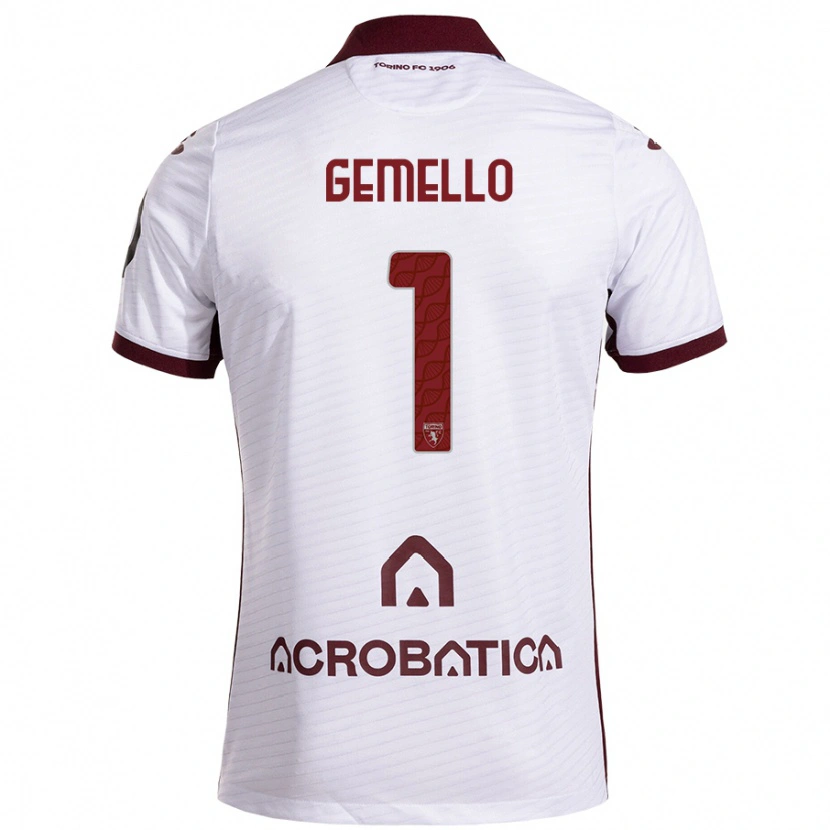 Danxen Kinder Luca Gemello #1 Weiß Kastanienbraun Auswärtstrikot Trikot 2024/25 T-Shirt Schweiz